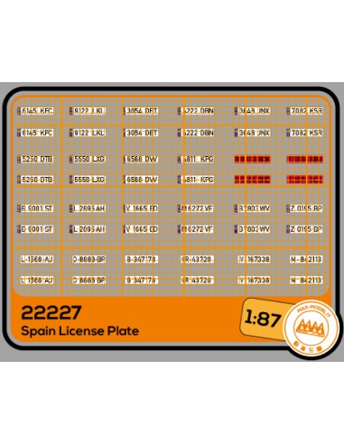 Targhe Automobilistiche Spagnole - M62227