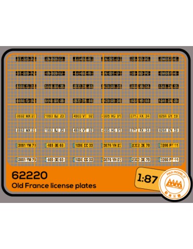 Old French Vehicle Registrations - M62220