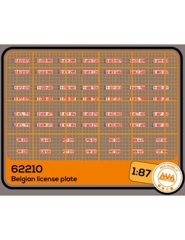 Targhe Automobilistiche Belgio - M62210