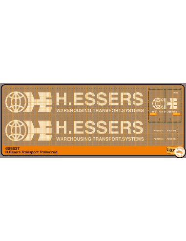 H.Essers Trasporti per rimorchio rosso - M62553T