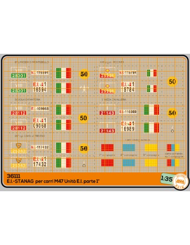 EI - STANAG  per carri M47 Unità EI parte 1° - M36111