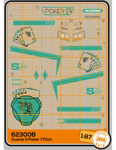 Scania S - Poker 770ch turchese - M62300B