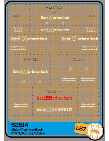 GebrMarkewitsch - Man, Actros, Volvo - M62514